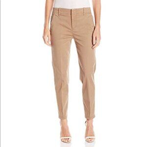 Vince Coin Pocket Cropped Flat Front Chino Khaki Pants 2